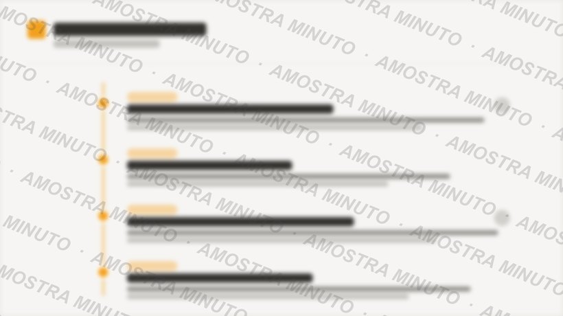 Amostra protegida do Visual Law — Linha do Tempo